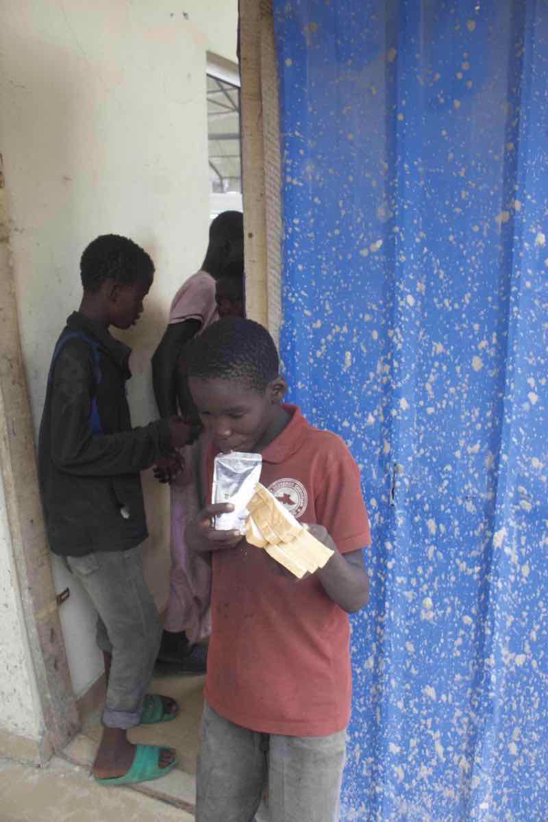 Young person enjoying nutritious snack