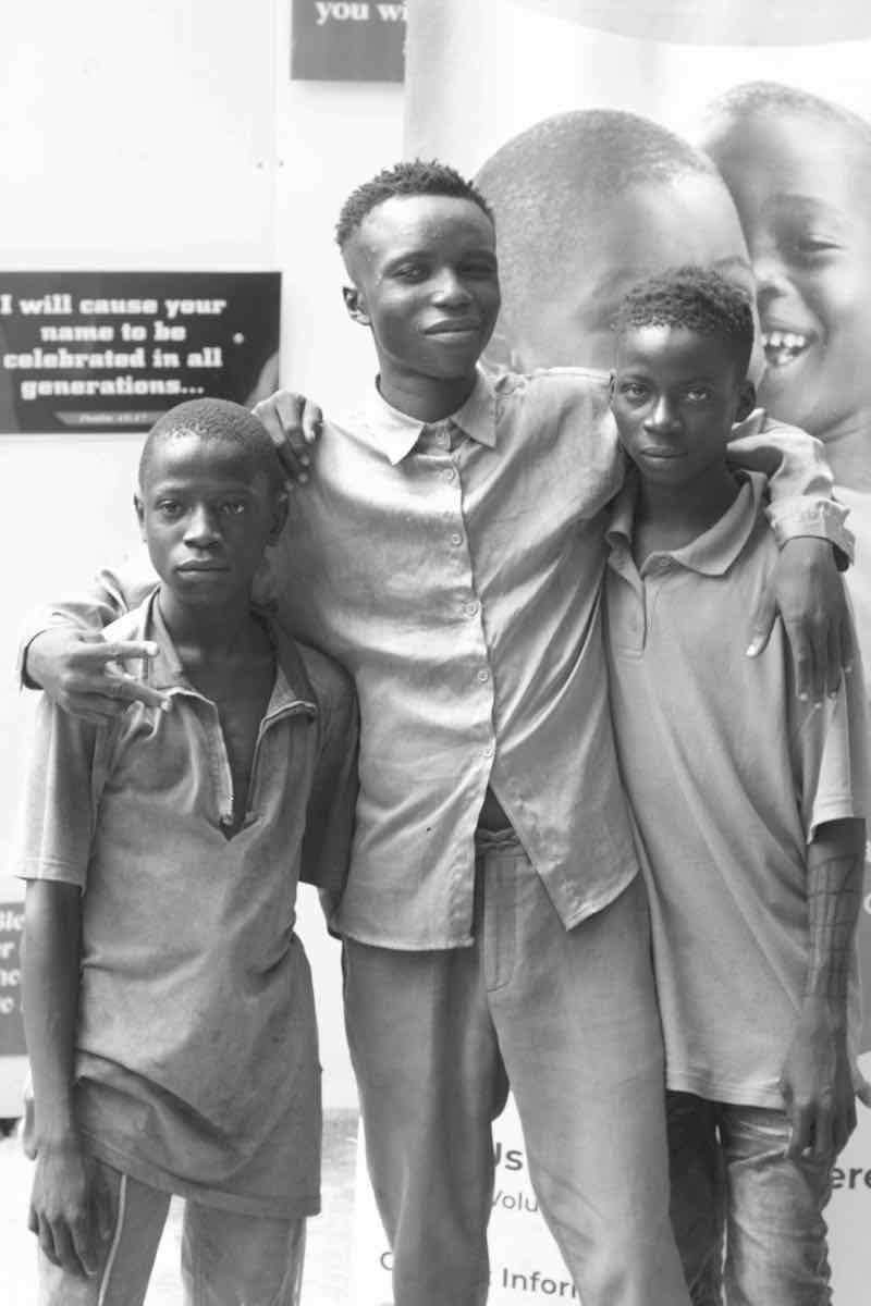 Group of boys posing together showing camaraderie